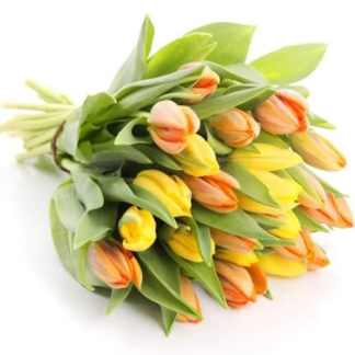 Tulipán csokor sárga narancs